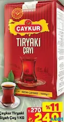 ÇAYKUR TİRYAKİ SİYAH ÇAY 1 KG